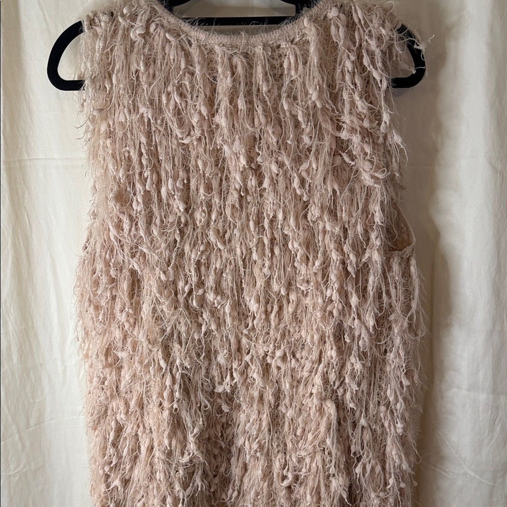 JODIFL Cream Shaggy Open-Front Sweater Vest - Picture 5 of 5